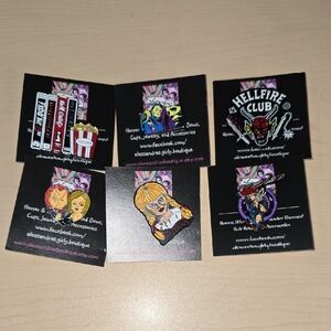 Horror Movie Themed Enamel Pin‎ Set